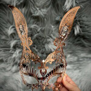 Bunny Masquerade Mask Venetian Laser Cut Rabbit Party Masks